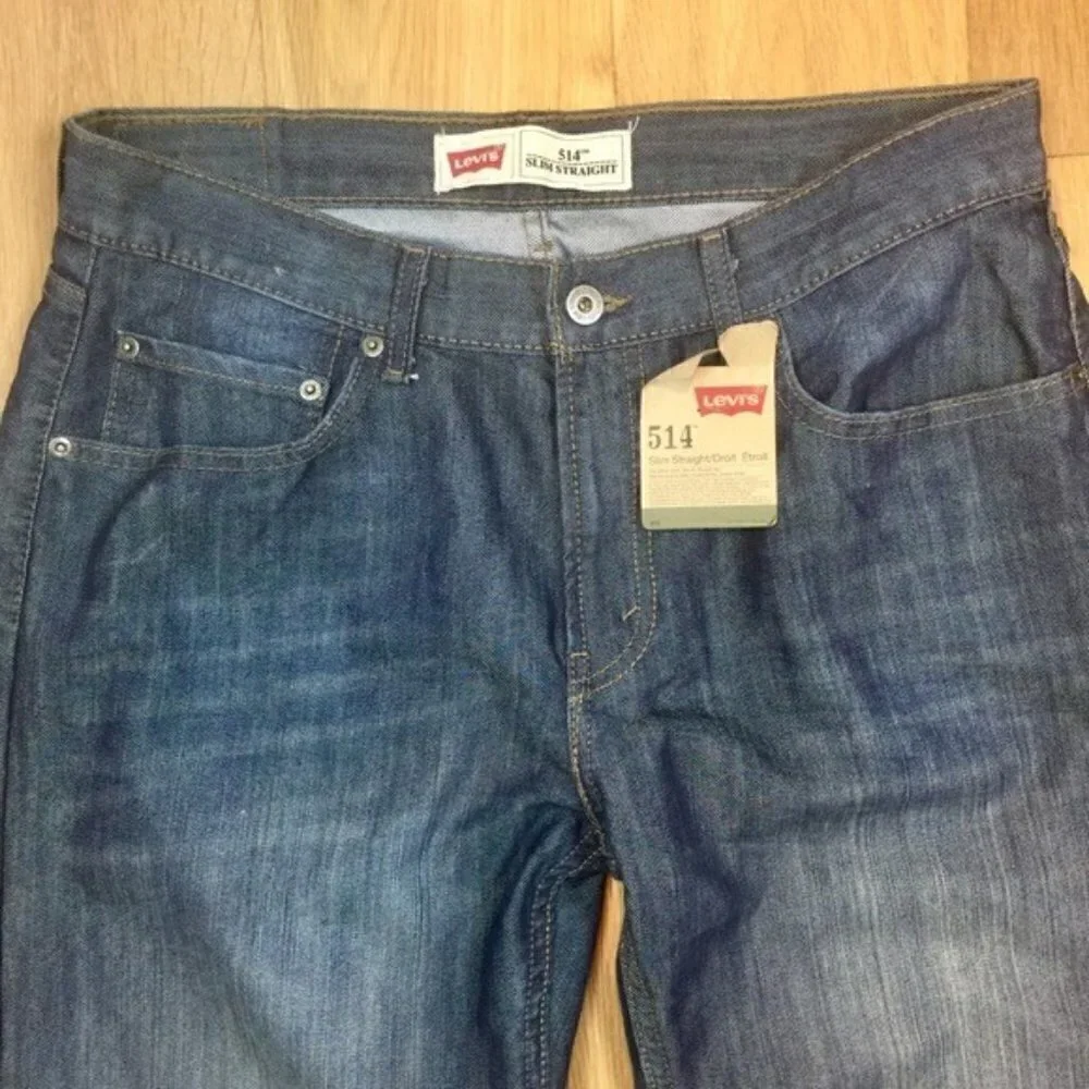 Levi’s 514 Slim Strait Men’s Jeans Husky Sz 34